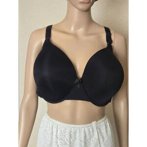 Torrid Curve Black 360 Back Smoothing lightly lined tshirt underwire bra size 50